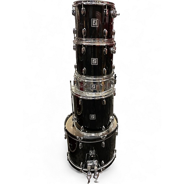 Used SONOR 5 Piece 503 Series Black Drum Kit