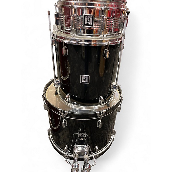 Used SONOR 5 Piece 503 Series Black Drum Kit