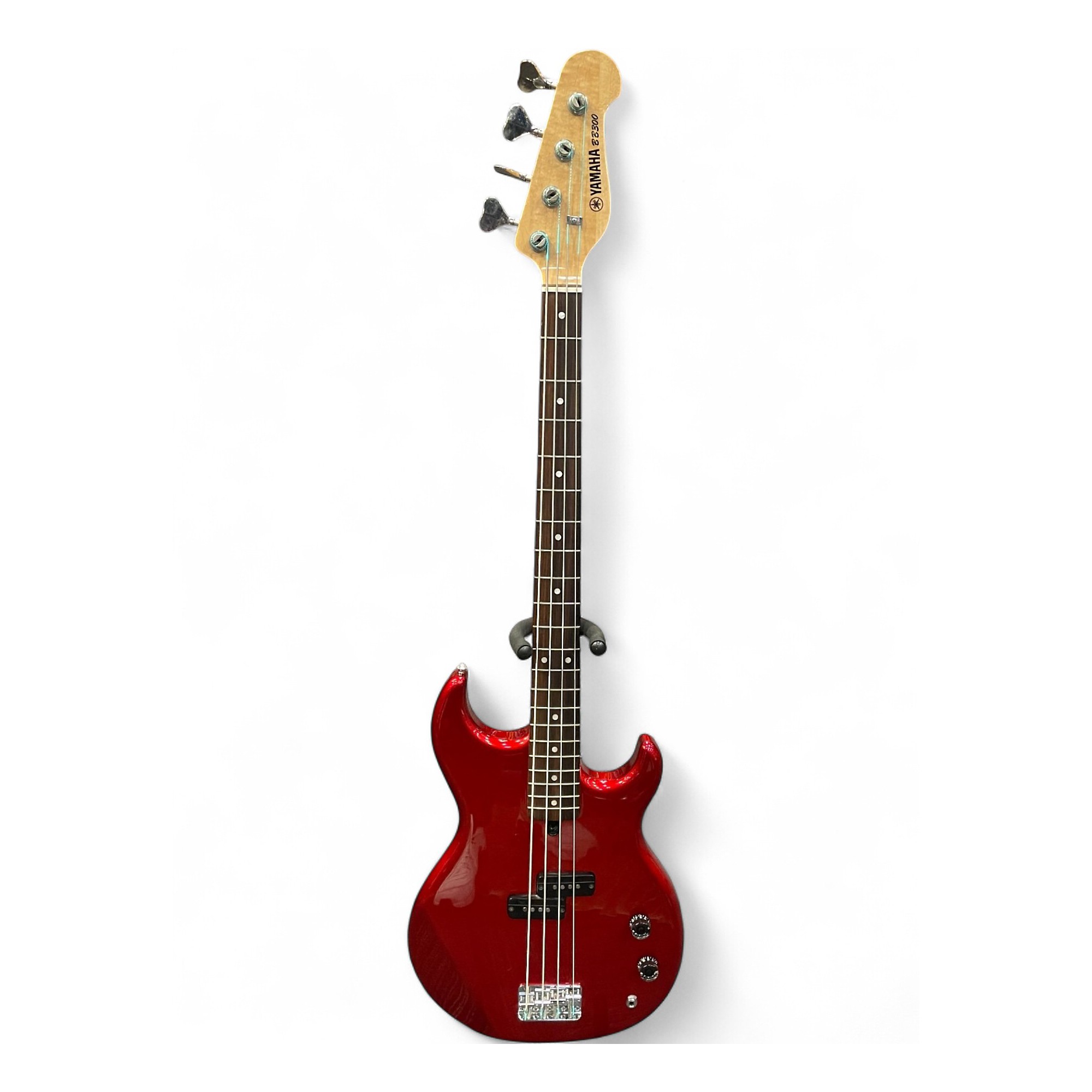 Used 1984 Yamaha BB300 Candy Apple Red Electric Bass Guitar