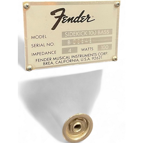 Fender sidekick 100 BASS シリアル000001 Fender sidekick 100 BASS シリアル000001 Fender sidekick 100