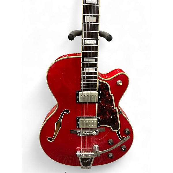 Used 2014 D'Angelico EX-175 RED Hollow Body Electric Guitar