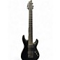 Used 2014 Schecter Guitar Research Blackjack SLS C8 Flat Black Solid Body Electric Guitar thumbnail