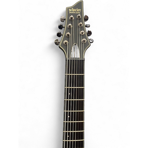 Used 2014 Schecter Guitar Research Blackjack SLS C8 Flat Black Solid Body Electric Guitar