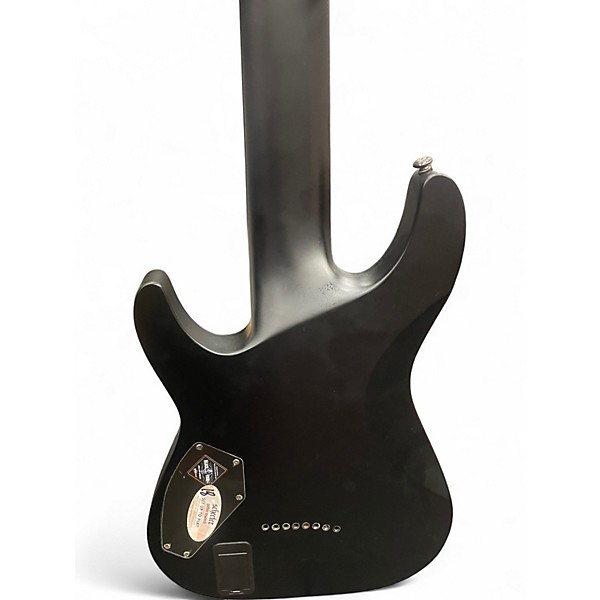 Used 2014 Schecter Guitar Research Blackjack SLS C8 Flat Black Solid Body Electric Guitar