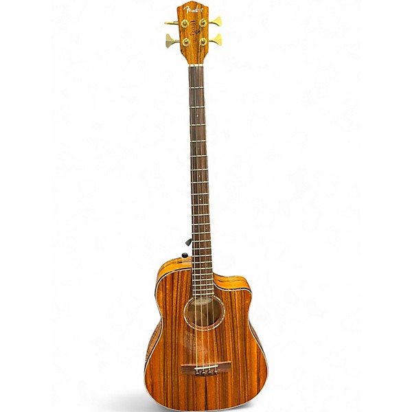 Used Fender VB-NAT Natural Acoustic Bass Guitar