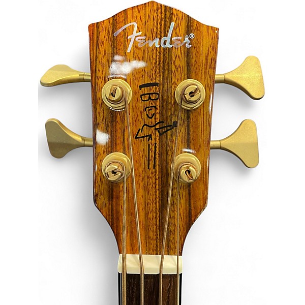 Used Fender VB-NAT Natural Acoustic Bass Guitar