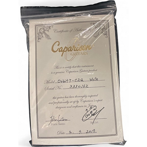 Used Caparison Guitars orbit 7 CZQ White Solid Body Electric Guitar