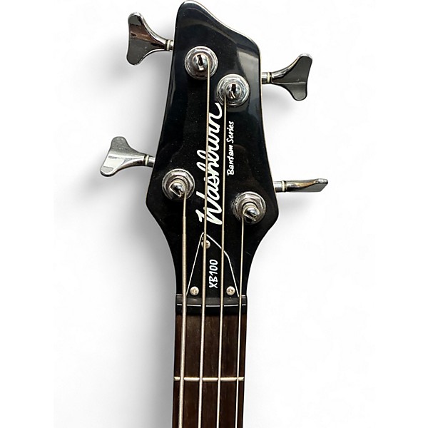 Used Washburn XB100 Black Electric Bass Guitar Black