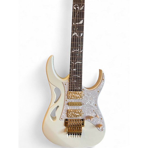 Used Ibanez PIA3761 WHITE Solid Body Electric Guitar