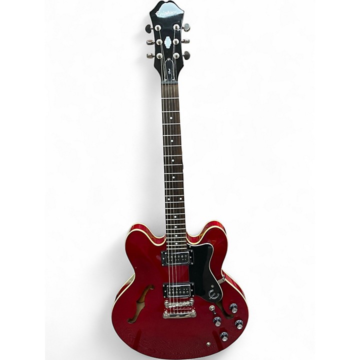 ギター Epiphone dot Used Epiphone Dot Satin Red Hollow Body Electric Guitar
