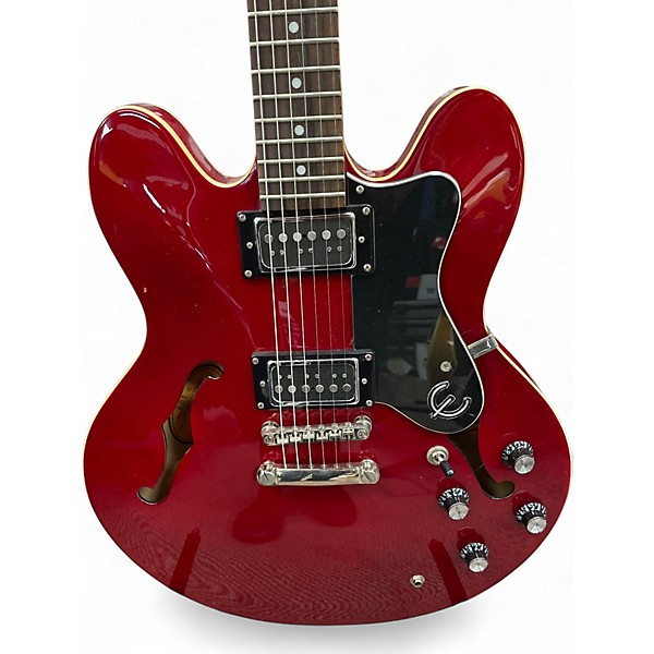 Used Epiphone Dot Satin Red Hollow Body Electric Guitar