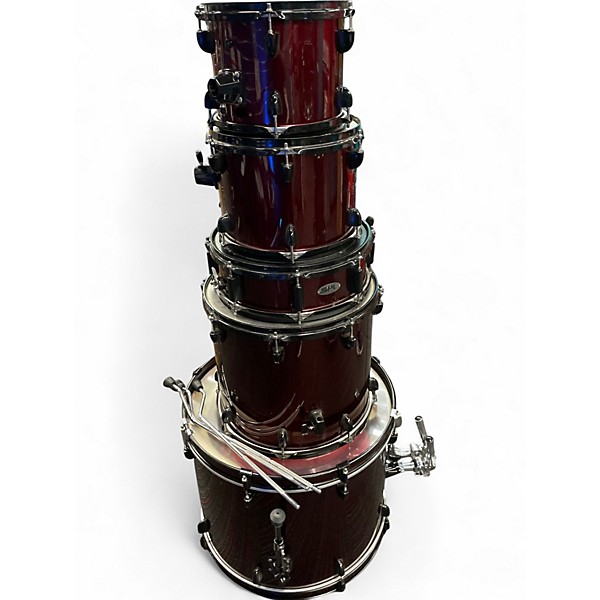Used Sound Percussion Labs 5 Piece Kicker  Red Drum Kit