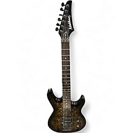 Used Washburn KC-70V Black and Gold Solid Body Electric Guitar