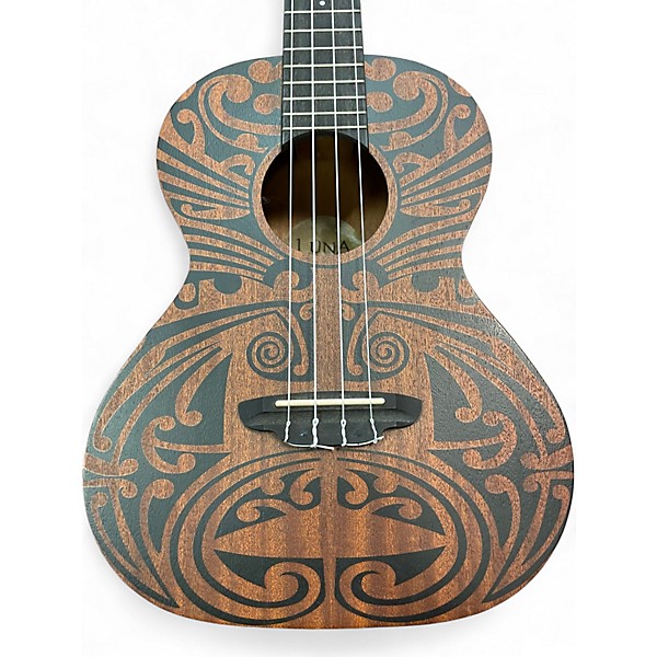 Used Luna UKE TRIBAL TENOR MAHOGANY Ukulele