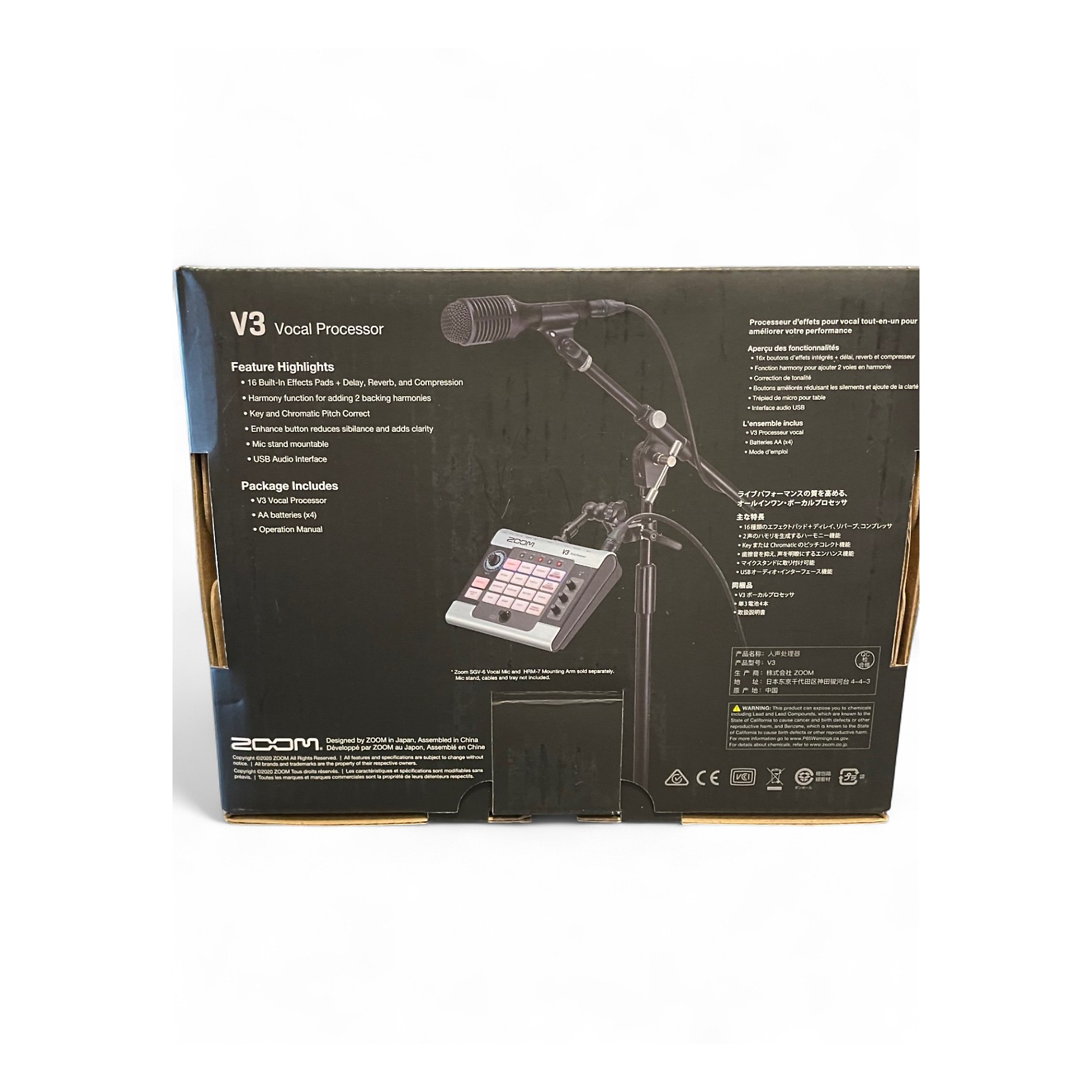 美品 ZOOM V3 Vocal Processor ボーカルプロセッサー Used Zoom V3 Vocal Processor | Guitar Center