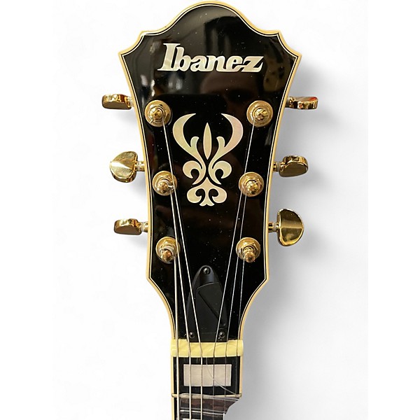 Used Ibanez as93bc Black Hollow Body Electric Guitar