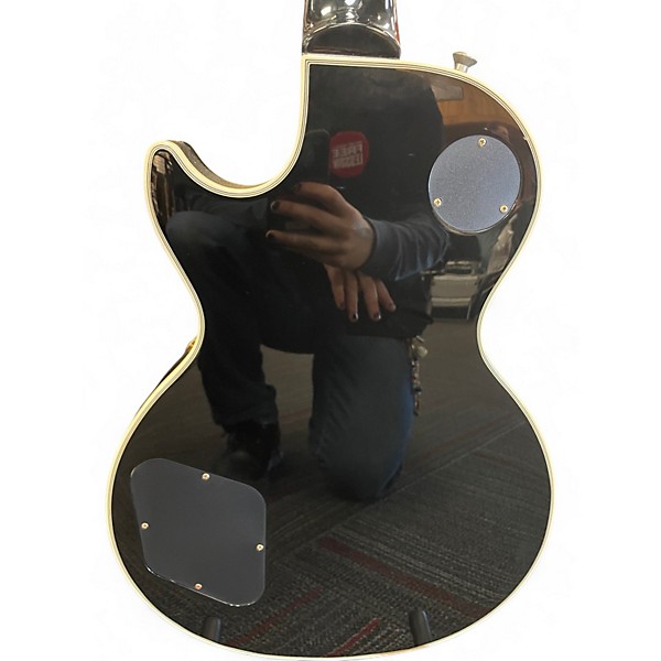 Used Epiphone Les Paul Custom Black Solid Body Electric Guitar