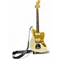 Used Fender Jazzmaster WHITE AND GOLD Solid Body Electric Guitar thumbnail