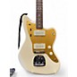 Used Fender Jazzmaster WHITE AND GOLD Solid Body Electric Guitar