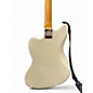Used Fender Jazzmaster WHITE AND GOLD Solid Body Electric Guitar