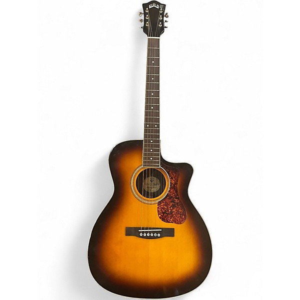 Used Guild OM-260CE Sunburst Acoustic Electric Guitar