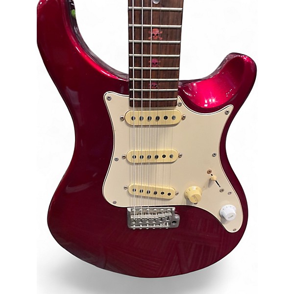 Used PRS SE EG Chrome Red Solid Body Electric Guitar Chrome