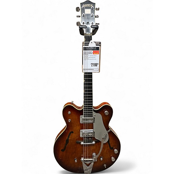 Vintage 1970 Gretsch Country Gentlemen 2 Color Sunburst Hollow Body Electric Guitar