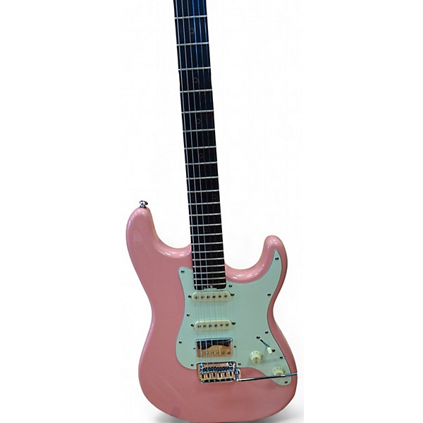 Used 2022 Schecter Guitar Research nick johnston Pink Solid Body Electric Guitar