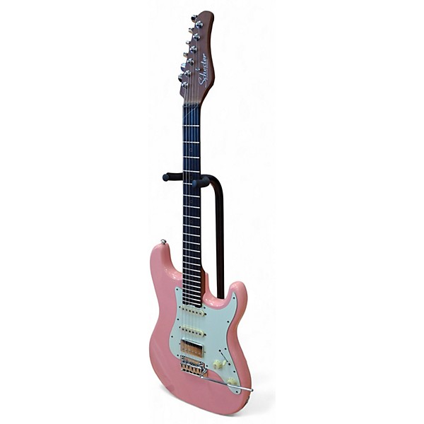 Used 2022 Schecter Guitar Research nick johnston Pink Solid Body Electric Guitar