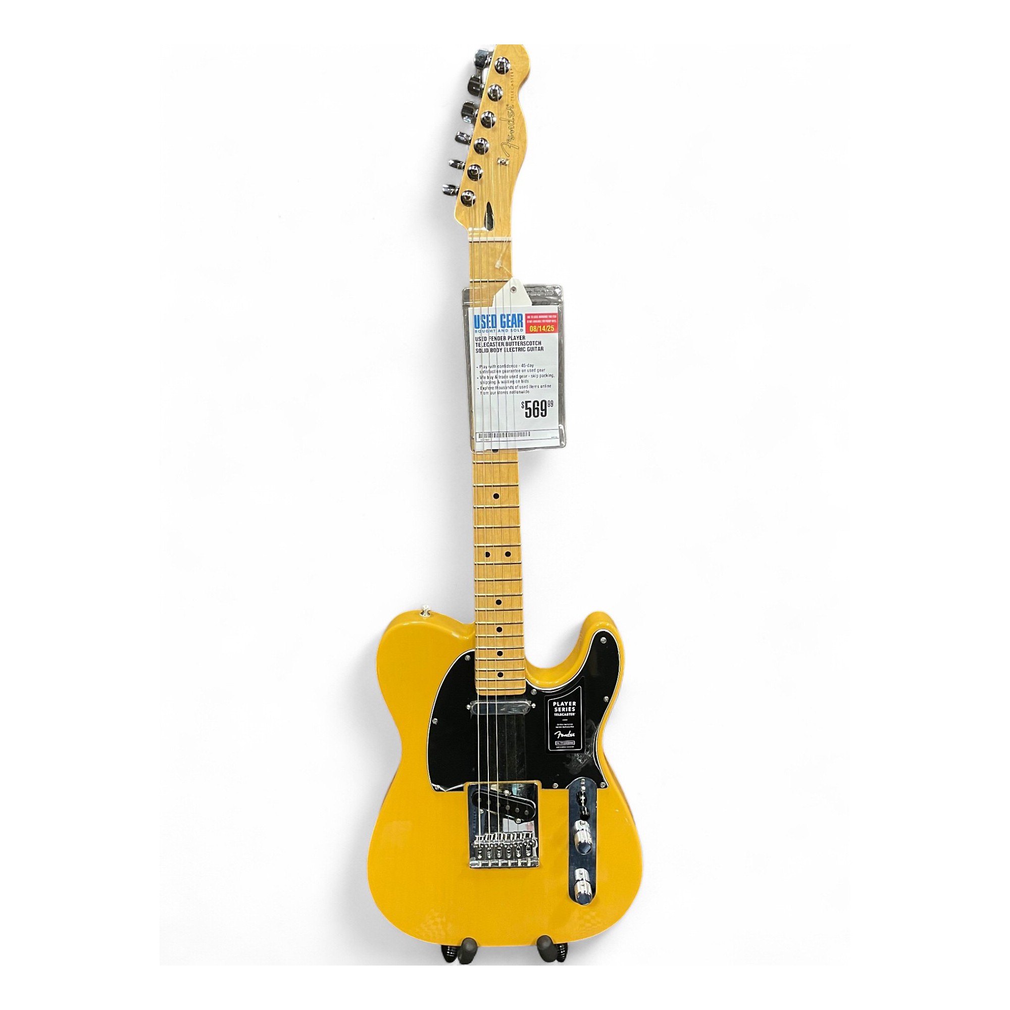 Used Fender Player Telecaster Butterscotch Solid Body