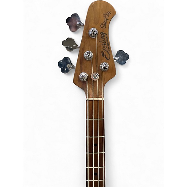 Used Sterling by Music Man Ray34 NATURAL BURL SATIN Electric Bass Guitar