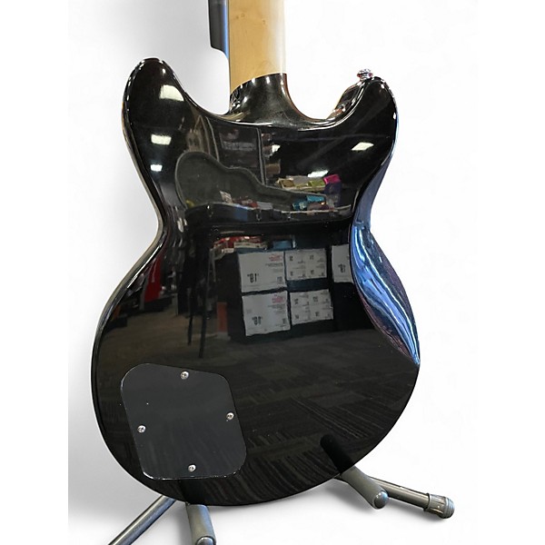 Used D'Angelico Premier Series Brighton Black Flake Solid Body Electric Guitar