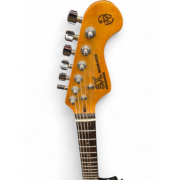 Used SX VINTAGE CUSTOM SERIES 2 Tone Sunburst Solid Body Electric Guitar