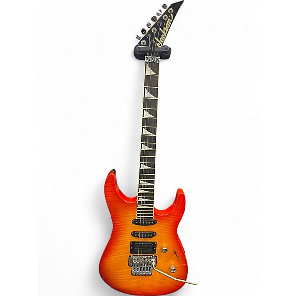 Used 1996 Jackson 5-1 Dk2 Quilt Top Auborn Solid Body Electric Guitar