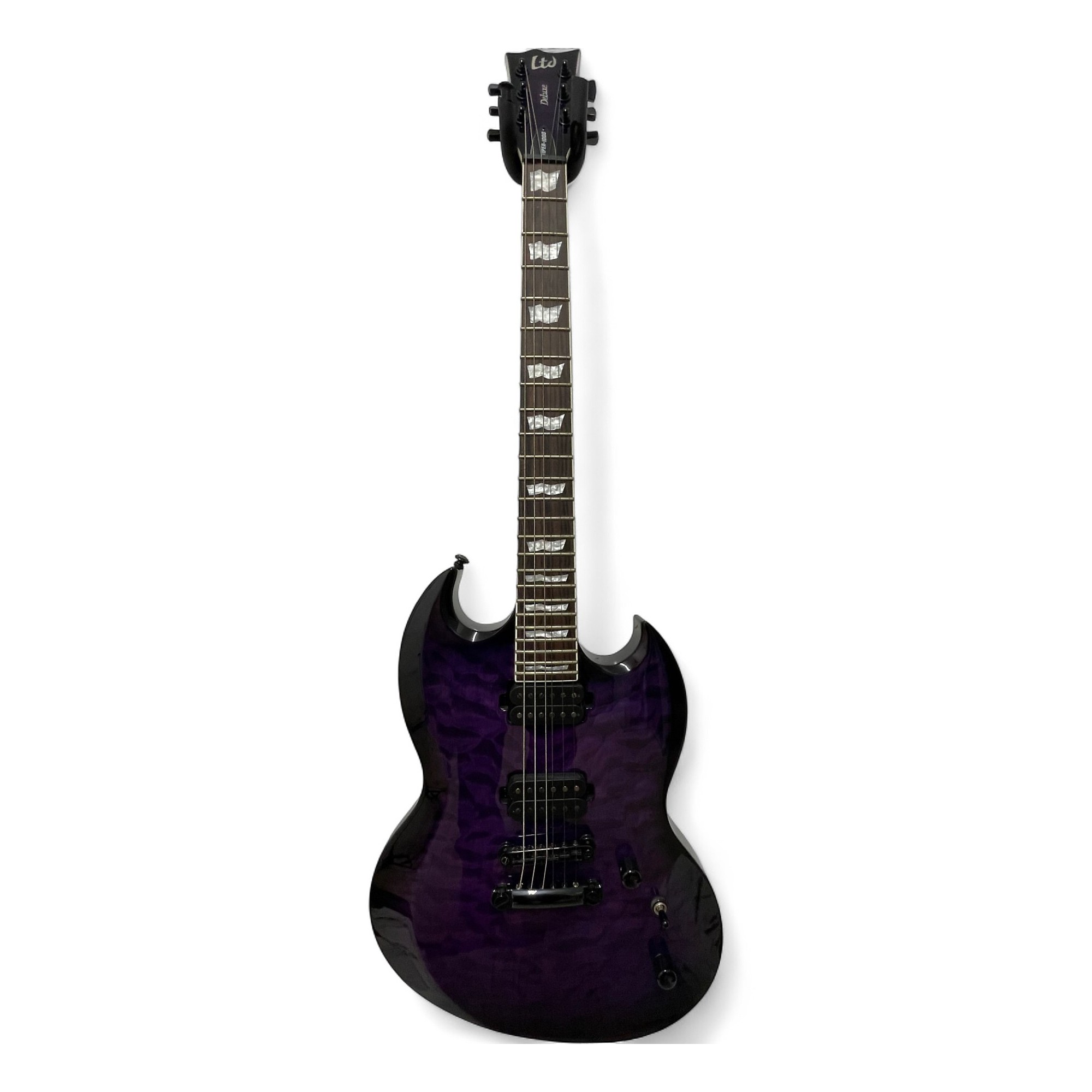 Used ESP LTD Viper 1000 Deluxe Trans Purple Solid Body Electric