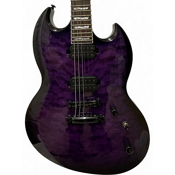 Used ESP LTD Viper 1000 Deluxe Trans Purple Solid Body Electric