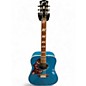 Used Gibson Left Handed Hummingbird Standard Big Sky Blue Acoustic Electric Guitar thumbnail