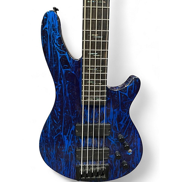 Used Schecter Guitar Research C-5 SILVER MOUNTAIN Electric Bass Guitar