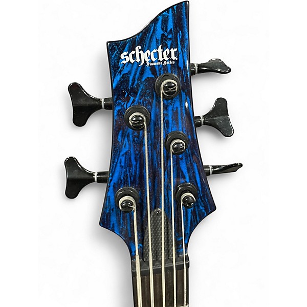Used Schecter Guitar Research C-5 SILVER MOUNTAIN Electric Bass Guitar