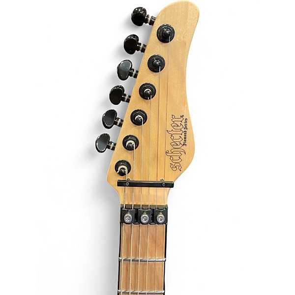 Used Schecter Guitar Research Miles Dimitri Baker Crimson Red Burst Solid Body Electric Guitar