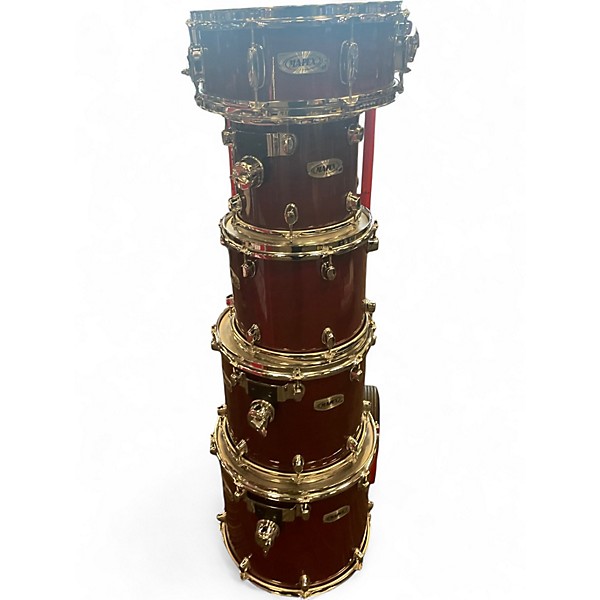 Used Mapex 6 Piece Pro M Burnt Red Drum Kit