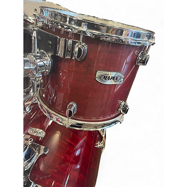 Used Mapex 6 Piece Pro M Burnt Red Drum Kit