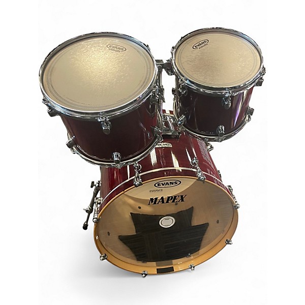Used Mapex 6 Piece Pro M Burnt Red Drum Kit