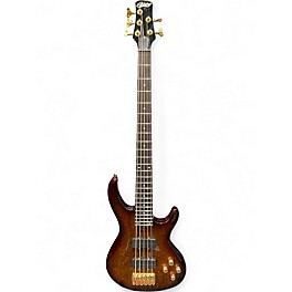 Used Copley Double-cut 5  Mahogany Burl Electric Bass Guitar
