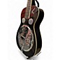 Used Regal RD52 Lightning Square Neck Trans Black Resonator Guitar