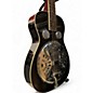 Used Regal RD52 Lightning Square Neck Trans Black Resonator Guitar