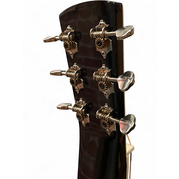 Used Regal RD52 Lightning Square Neck Trans Black Resonator Guitar