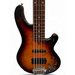 Used Lakland 55-02 Skyline Series 5 String 2 Tone Sunburst Electric Bass Guitar