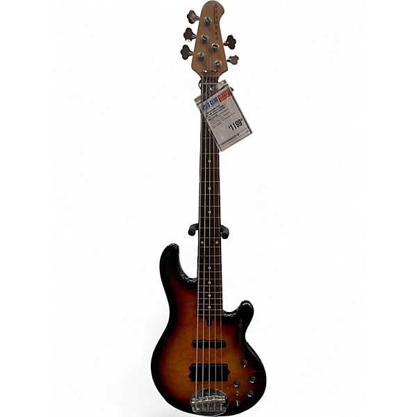 Used Lakland 55-02 Skyline Series 5 String 2 Tone Sunburst Electric Bass Guitar