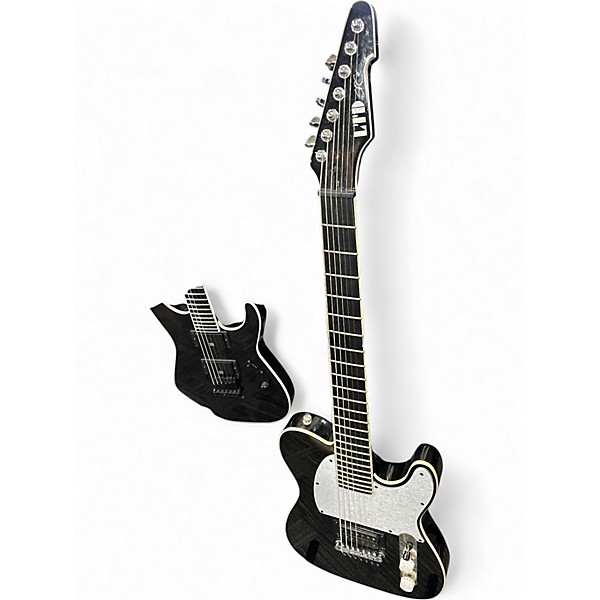 Used ESP LTD SCT607B Stephen Carpenter Signature 7 String Black Solid Body Electric Guitar